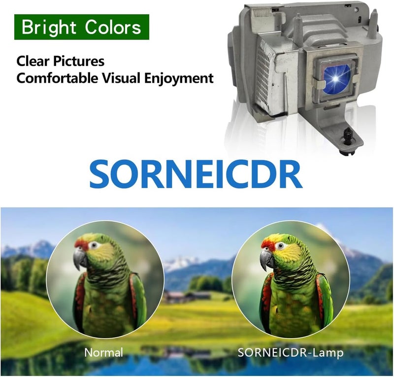 SORNEICDR SPLAMP026 Replacement Projector Lamp Bulb Compatible with INFOCUS SP-LAMP-026 LPX8 X30 IN35EP C250 C250W C310 C315 IN35 IN35W IN35WEP IN36 IN37 IN37EP Lamp Bulb Replacement with Housing - Image 2